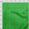 thumbnail image 3 of oneOone Cotton Poplin Twill Green Fabric Block Sewing Craft Projects Fabric Prints By Yard 56 Inch Wide, 3 of 5