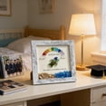 thumbnail image 4 of B Wooden Graduation Photo Frame With Sea Glass Design For Diploma Picture Display Desk Shelf Decoration, 4 of 7
