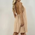 thumbnail image 5 of Dresses for Women, Womens Summer Loose Solid Color Striped Backless Dress, 5 of 5