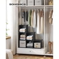 thumbnail image 2 of SONGMICS 6 Cube Storage Organizer, DIY Closet Shelf, Plastic Clothes Organizer, Modular Bookcase, 11.8 x 11.8 x 11.8 Inch Cubes, with Feet and Rubber Mallet, Black ULPC06H, 2 of 7
