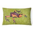 thumbnail image 1 of Carolines Treasures 8689PW1216 Frog Coussin Décoratif en Tissu Intérieur & Extérieur, 1 of 3
