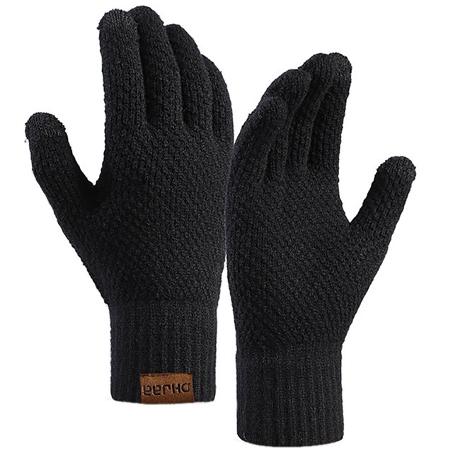 Winter Gloves Warm Classic Solid Color Touchscreen Gloves Thermal Gloves for Man