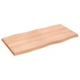 thumbnail image 2 of vidaXL Table Top Light Brown 100x50x(2-4)cm Treated Solid Wood Live Edge, 2 of 5