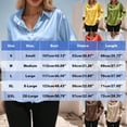 thumbnail image 4 of Ladies Tops, Women's Solid Color Long Sleeved Button Turndown Collar Fashionable Top, Birthday Gifts, 4 of 5