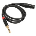 thumbnail image 1 of XLR Female To TRS Cable, 1m Stable  3 Pin 6.35mm XLR TRS Cable  Sound Quality  For Microphone, 1 of 8