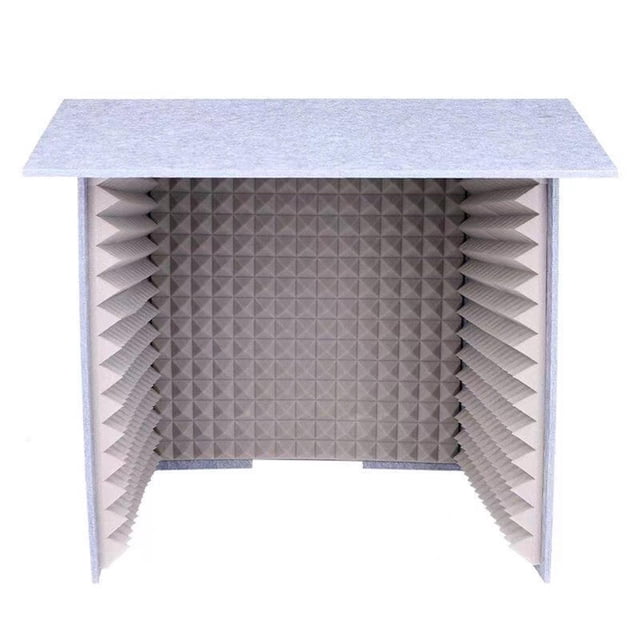 lionlar Portable Soundproof Booth Vocal Foam Panels Self Made Box Gray