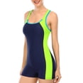thumbnail image 3 of Charmo Maillot de Bain Sport une Pièce pour Femmes, Tenue de Plage, Maillots Mokini, 3 of 6