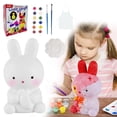 thumbnail image 2 of XFGOU Toys and Hobbies Paint Your Own Bunny Lamp Kit Art Arts & Crafts Kit Painting Kit For Kids 6 12 Arts And Crafts For Kids Ages 8 12 Toys Girls Boy Birthday Gift（100ml） Painting supplies, 2 of 8