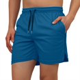 thumbnail image 4 of Men's Outdoor Shorts - Loose Fit Zippered Pockets, Polyester, Spring/Summer Sports, Sizes XS-XL (Waist 68-84cm), 4 of 5