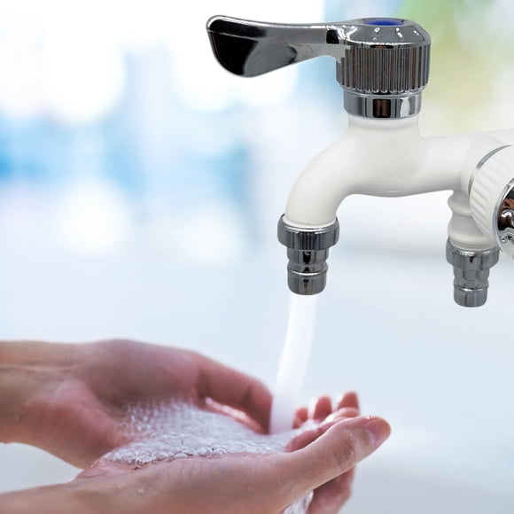tumgatte Robinet en Laiton à Double Valve de 90 Degrés avec Contrôle Externe pour Maison Jardin Extérieur
