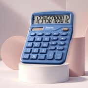 Czzoypi 12-Digit Scientific Calculator, Large LCD Display with Big Buttons, Multi-Function Office Home Business Use, Blue