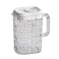 thumbnail image 1 of WRKEKC Clearance 2000ml Transparent Beverage Pitcher with Ribbed Handle | Leak-Proof ABS Plastic Water Jug for Bar, Kitchen, Parties | Dishwasher Safe, 1 of 6