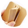 thumbnail image 4 of FRCOLOR Tapis Adhésif 7 Pcs Simple Papier Kraft Ligne Horizontale Note Carrée Créative Notes Adhésives pour Étudiants (7 Pcs/ensemble, Cuir de Vache-Viande), 2.95"X2.95"X0.43 Pouces, 4 of 5