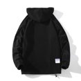 thumbnail image 5 of WRKEKC Manteau à Capuche Tactique pour Homme, Qualité Militaire, Résistant à l'Eau, Multi-Poches, Doublé en Molleton, Manteau Chandail, Extérieur, Chasse, Randonnée, Tenue Utilitaire, Chaud, 5 of 5