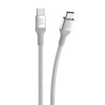 Scosche CCB4SR-SP Prime de grève USB-C à USB-C Frais & Synchronisation du câble tressé 4-ft. argent