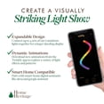 thumbnail image 4 of Home Heritage Lumations 33 Foot 100 RGB LED Indoor/Outdoor String Lights, 4 of 9