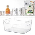 thumbnail image 4 of 1PC Produce Storage Storage Boxes Storage Bags Large Deep Plastic Storage Boxes With Disposal Bathroom Organize Countertop Makeup Organizers Organize Shelves Cabinets And Closet Decor White, 4 of 7