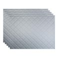 thumbnail image 1 of Fasade 18in x 24in Quilted Argent Silver Backsplash Panel 5 Pack, 1 of 5