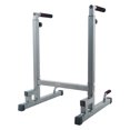 thumbnail image 1 of BalanceFrom Steel Frame Dip Station with Adjustable Height, 500 lb Weight Capacity, Gray, 1 of 10
