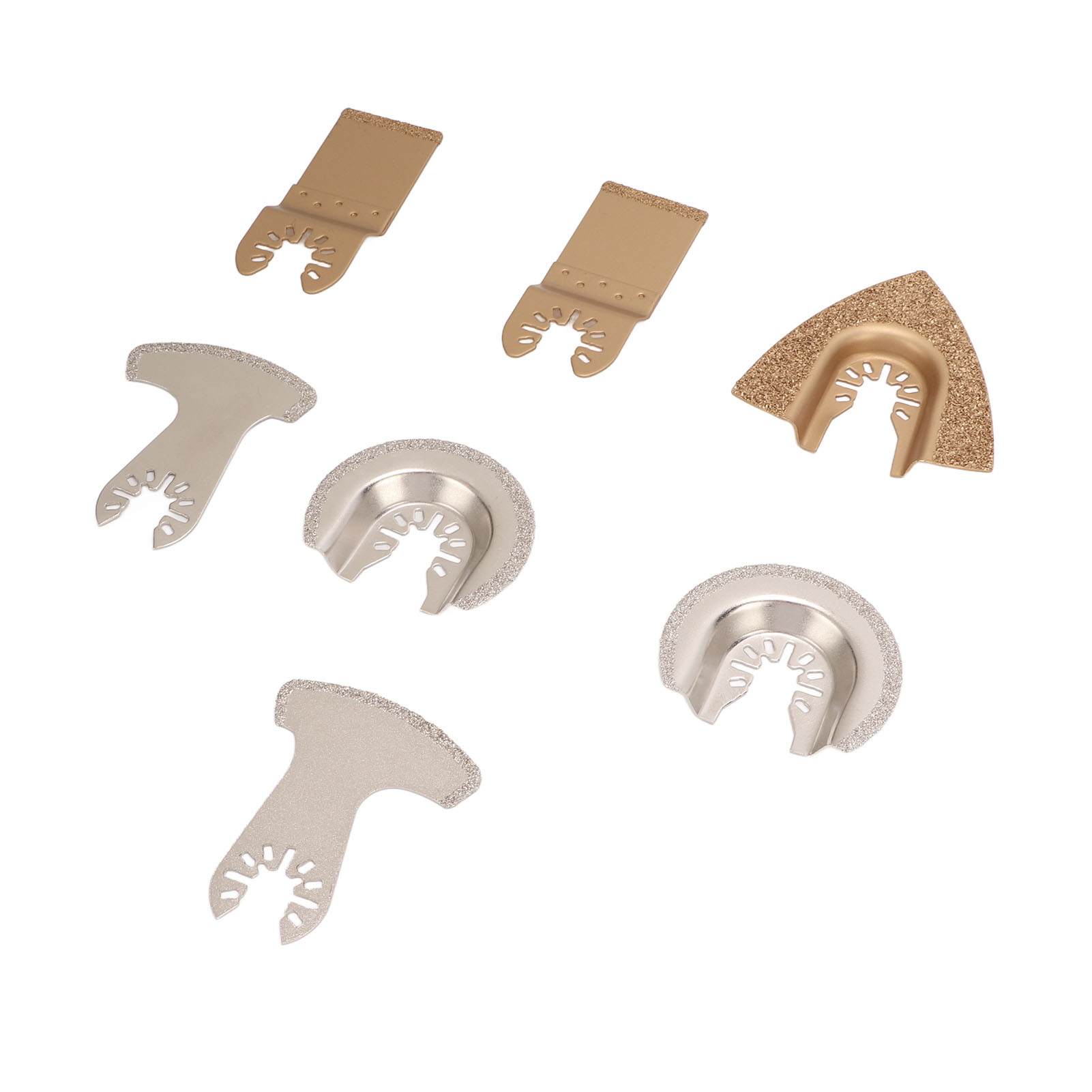 Lame de Scie Oscillante, Lames Multitool Utilitaires Larges 4 Types de Carbure Cimenté 7 Pcs pour Ciment