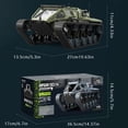 thumbnail image 3 of Binwennn Tank: RC Remote Control Crawler Car With Lights Off Road Adventure Toy For Boys! Control Go Cars That Flip Build Remote Control Car Gesture Control Car Big Remote Control Trucks Overdrive, 3 of 4