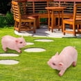 thumbnail image 4 of Décor Figurine, 2 Pcs Décor de Paysage Pelouse Jardin Résine Cochon Décor Figurine Cochon Design Surélevé, 4 of 8