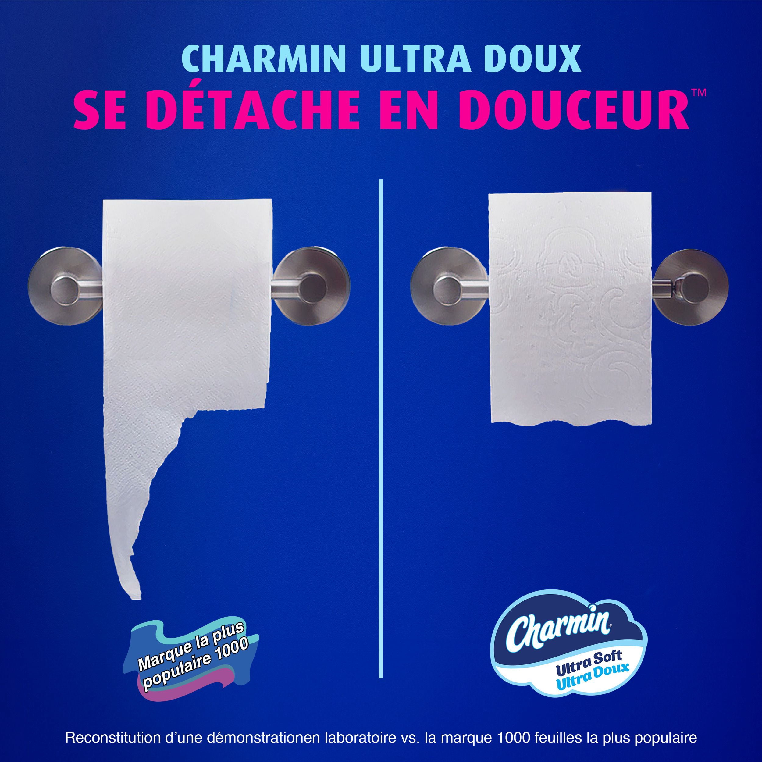 Charmin Ultra Doux, Papier Hygiénique 2 Épaisseurs, 6 Rouleaux (l'Équivalent de 24 Rouleaux Réguliers)