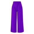 thumbnail image 4 of Kcodviy Women Wide Leg Pants Casual Pants for Women Plus Size with Pockets for Women Work Business Womens Plus Size Casual Dress Pants Casual High Waisted Dress Pants Flowy Trousers office, 4 of 6