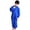 Blue, variant on Kids Baby One Piece Rainsuit Waterproof Coverall with Hood Jumpsuit 2-12 Years