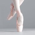 thumbnail image 2 of Professional Women Ballet Practice Pointe Flat Sole Dance Shoes with Ribbons, 2 of 7