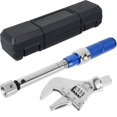thumbnail image 3 of Digital Adjustable Torque Wrench 5-25 NM 30mm Steel Open End Torque Wrench 9×12mm Interchangeable Head Torque Wrench Car Repair Maintenance Spanner Hand Tool for Bicycle Car, 3 of 11