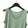 thumbnail image 3 of Oksale Débardeurs Modal pour Femmes Décontractés Doux Col Rond Sans Manches Haut d'Été Confortable Pyjamas Grande Taille pour la Maison 2026 Vert 5TG, 3 of 5