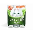 thumbnail image 1 of Cascades Fluff Enviro Bathroom Tissue, 24 Double Rolls (24=48 rolls), 242 Sheets, 2-Ply, 1 of 1