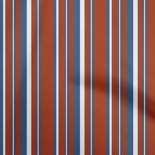 oneOone Coton Cambric Tissu Rouge Rayures Matériel de Couture Tissu Imprimé au Yard 42 Pouces Wide-R4