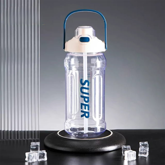 Birdeem 2000ml Large Sports Water Bottle, BPA-Free Leakproof Water Container for Gym Travel Office, Extra Big Capacity Portable Water Jug with Handle, 11.6 Inch