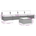 thumbnail image 5 of vidaXL 5 Piece Garden Lounge Set with Cushions Poly Rattan Brown, 5 of 5