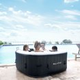 thumbnail image 5 of RELXTIME Inflatable Hot Tub 2 to 3 Person 61 Inch Outdoor Square Portable Home Spa with 110 Soothing AirJets,Spa Cover, Black, 5 of 5