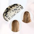 thumbnail image 3 of Unique Bargains 1 Pcs Women Half Round Wide Tooth Comb for Curly Thick Wavy Straight Hair Tortoiseshell, 3 of 6