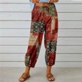 thumbnail image 2 of LUOGENLI Pantalon Décontracté pour Femme Pantalon Taille Haute pour Femme Pantalon Capri à Cordon avec Poches Pantalon à Jambe Grand Court Pantalon Décontracté pour Femme Coupe Régulière Pantalon Décontracté pour Femme Coupe Décontractée Brun P, 2 of 9