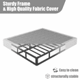 thumbnail image 3 of COMASACH Base de Matelas à Sommier Intelligent en Métal de 9 Pouces, Format Grand Lit, 3 of 7