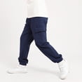 thumbnail image 4 of MIASHUI Girls Sweatpants Unisex Children Cargo Pants Kids Solid Color Trousers,Navy,6-7 Years, 4 of 4