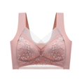 thumbnail image 1 of Kcodviy Women Lace Shaping Cup Push Up Bras Shoulder Strap Large Size Womens Sports Bra Pack Underwire Bra Women Bras Plus Size Pack Women Bra Small Sports Bras for Women, 1 of 3