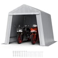 thumbnail image 1 of VEVOR Remise de Jardin 2,4 X 2,4 m, Imperméable, Portable, sous-Toiture, Tente de Rangement., 1 of 9