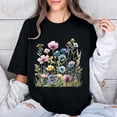 thumbnail image 5 of RKSTN Hauts d'Été pour Femmes Décontractés Coupe Ample Polyvalents T-Shirts Graphiques Mode à Imprimé Floral Respirants Manches Courtes Col Rond T-shirt Blouses, Cadeaux de la Fête des Mères, 5 of 5