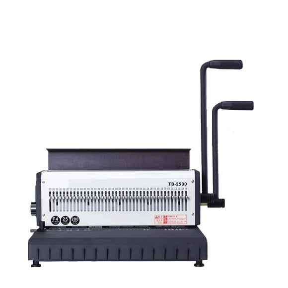 Iron Ring Binding Machine 40 Holes Heavy-duty Calendar Square Hole Puncher Desk Calendar Frame Gray Cardboard TD-2500 ,Pinpoint Punching