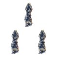 thumbnail image 1 of relayinert Belle Robe en Dentelle Florale avec Patch Applique pour Robes de Mariage Uniques Robe de Mariage Unique Applique en Dentelle Ondulée Bleue 3ensemble, 1 of 6