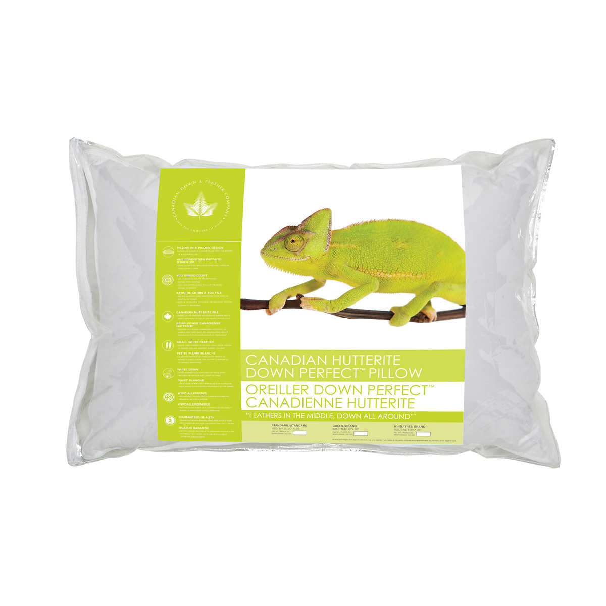 Canadian Down & Feather Company Hutterite Down Perfect Pillow (Queen Size)
