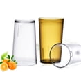 thumbnail image 2 of EASTIN 6pcs Plastic Water Tumbler Drinking Glasses Shatterproof Juice Cups Unbreakable, 2 of 10