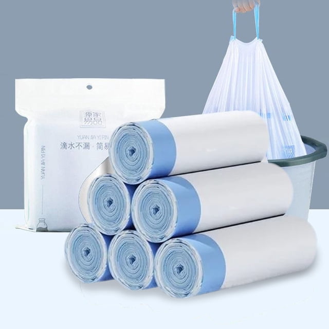 Meitianfacai Basics Tall Kitchen Drawstring Trash Bags,4 Gallon, 90 Count Drawstring Small Trash Bags For Bathroom, Kitchen, Bedroom, Office, Easy To Separate