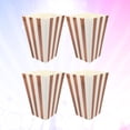 thumbnail image 3 of 48pcs Vertical Stripe Popcorn Boxes Holder Popcorn Snack Container Party Supplies Rose Gold, 3 of 8
